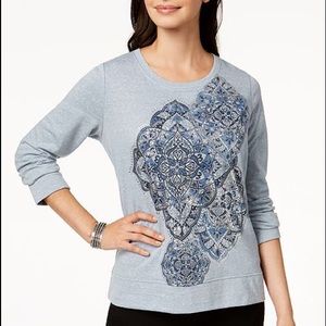Style&co long sleeve lightweight sweatshirt